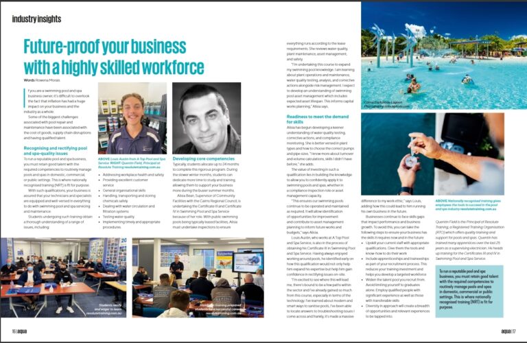 Aqua Magazine - Future-ptoof your business with a highly skilled workforce