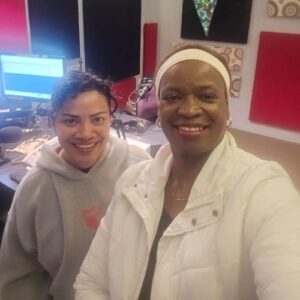 Rowena Morais with Tendayi Ganga